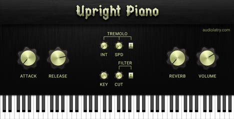 Upright Piano - free Kawai upright piano rompler plugin