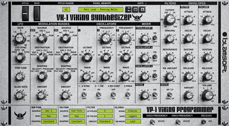 VK-1 Viking Synthesizer - free Moog Voyager emulation plugin
