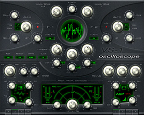 VS-1 / oscilloscope - free Analogue / subtractive synth plugin