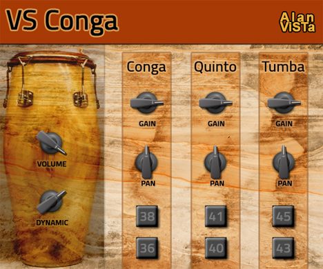 VS Conga - free Conga set plugin