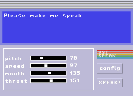VST Speek - free Text to speech plugin