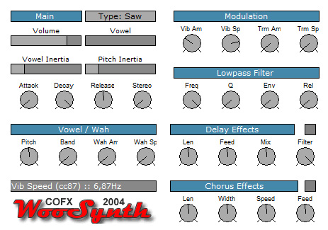 WooSynth - free Vocal synth plugin