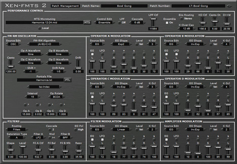 Xen-FMTS 2  - free Microtuning FM synth plugin