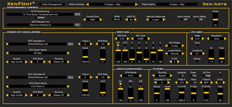 XenFont2 - free Microtonal SF2 / subtractive synth plugin