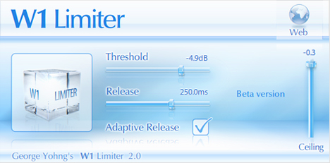 W1 Limiter - free Limiter / maximizer plugin