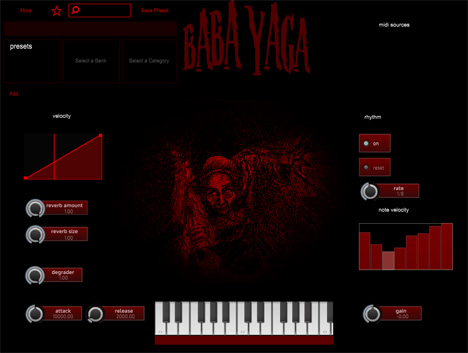 Baba yaga - free Cinematic rompler synth plugin