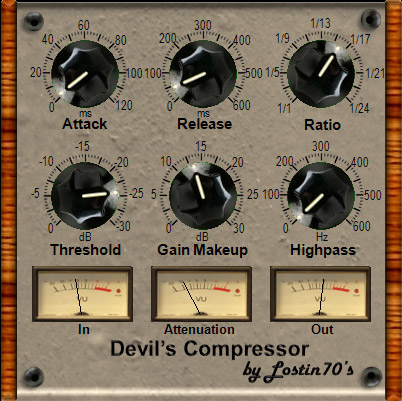 Devil's Compressor - free DRC compressor plugin