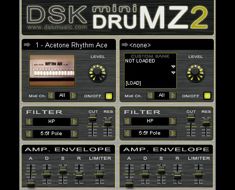 mini DrumZ 2 - free Electro drums rompler plugin