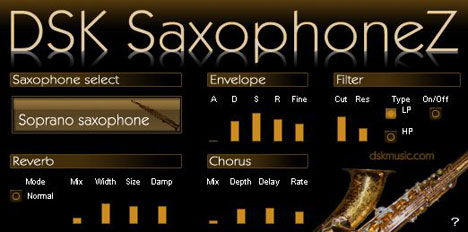 SaxophoneZ - free Saxophone plugin