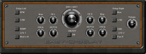 easy-Q-delay - free Stereo delay plugin