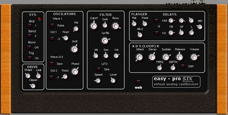 easy-pro-six - free SC Prophet based synth plugin
