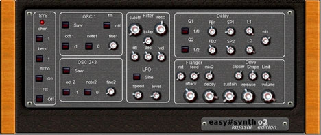 easy-synth 02 - free 3 osc analog synth plugin