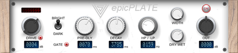epicPLATE - free Plate reverb plugin