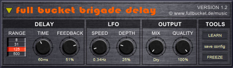 Brigade Delay - free BBD delay line plugin