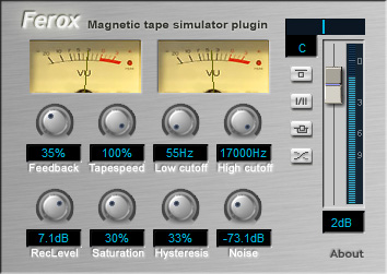 Ferox - free Tape simulator plugin