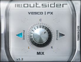 freeOutsider - free Surround effect simulator plugin