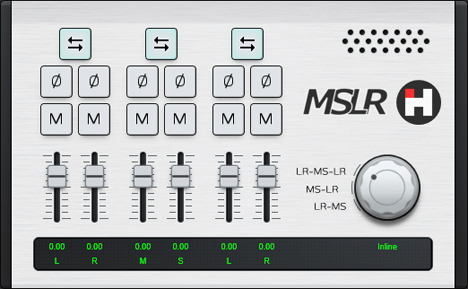 MSLR - free Mid-Side processor plugin