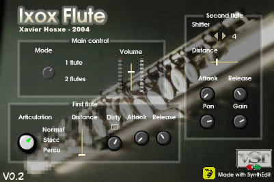 IxoxFlute - free Flute plugin