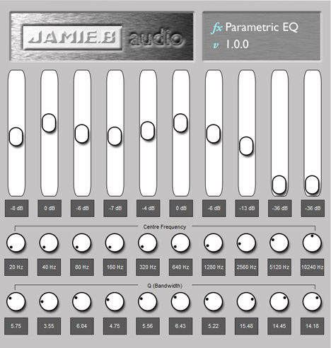 Parametric Equalizer - free 10 band parametric EQ plugin
