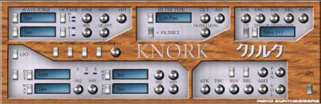 Knork - free 2 osc analog synth plugin