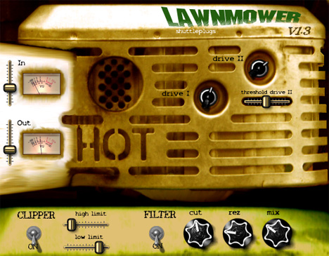 Lawnmower - free Overdrive / filter plugin
