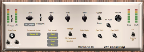 MG2Amp - free Medium gain guitar amp plugin