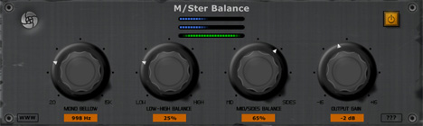 MSter Balance - free Mid-Side processor plugin