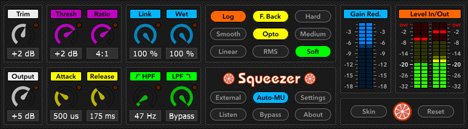 Squeezer - free Multi-function compressor plugin