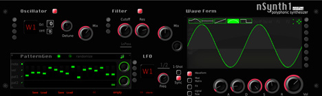 nSynth1 - free Drawable waveforms synth plugin
