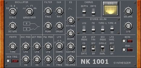 NK 1001 - free Analog synth plugin