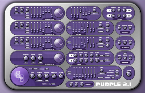 Purple - free 4 operator FM synth plugin