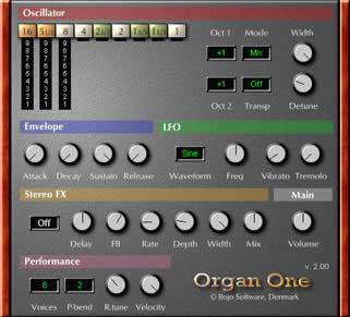 Organ One - free Organ plugin