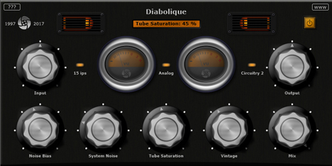 Diabolique - free Reel to reel tape simulator plugin