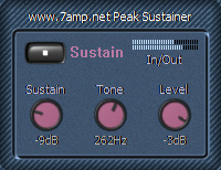 Peak Sustainer - free Sustain processor plugin