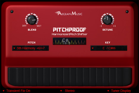 Pitchproof - free Pitch shifter / harmonizer plugin