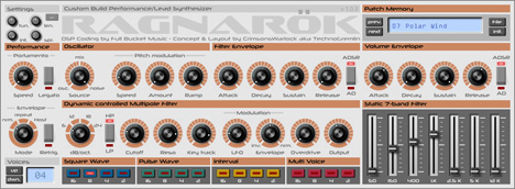 Ragnarok - free 1980 analog synth plugin
