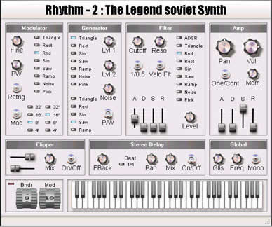 Rhythm - free Analog synth plugin