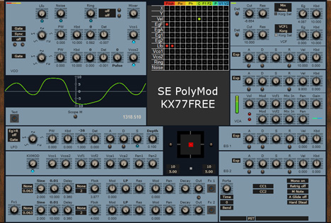 SE PolyMod KX - free Semi-modular synth plugin