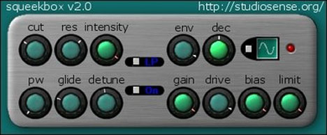 Squeekbox 2 - free Monophonic synth plugin