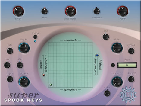 Super Spook Keys - free Theremin emulation plugin