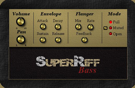 SuperRiff Bass - free Bass guitar plugin