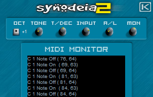 Synodeia 2 - free  Audio to MIDI triggering plugin
