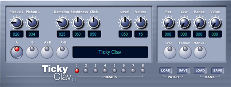 Ticky Clav - free Electric piano plugin
