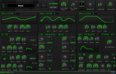 Drafter - free 3 drawable oscillator synth plugin