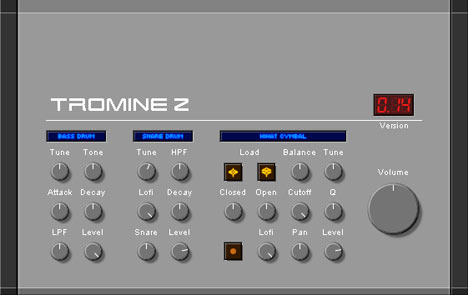 Tromine Z - free Roland TR-909 emulation plugin
