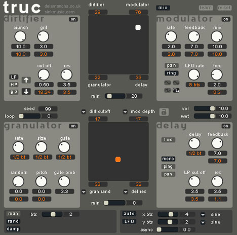 truc - free Morphing multi-FX plugin