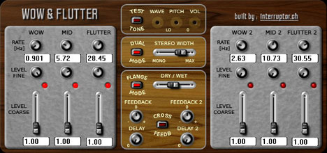 WOW & FLUTTER - free Vintage playback simulation plugin